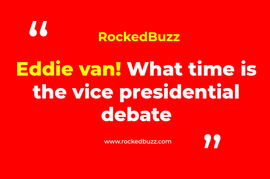What time is the vice presidential debate