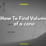 How To Find Volume