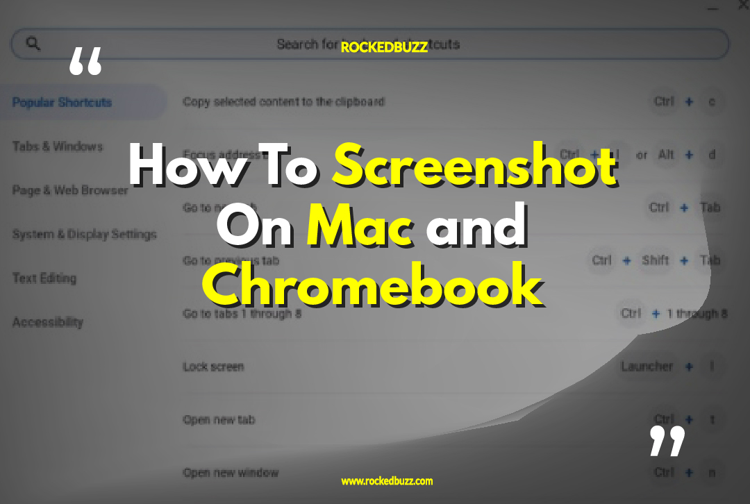 How To Screenshot On Mac and Chromebook rockedbuzz