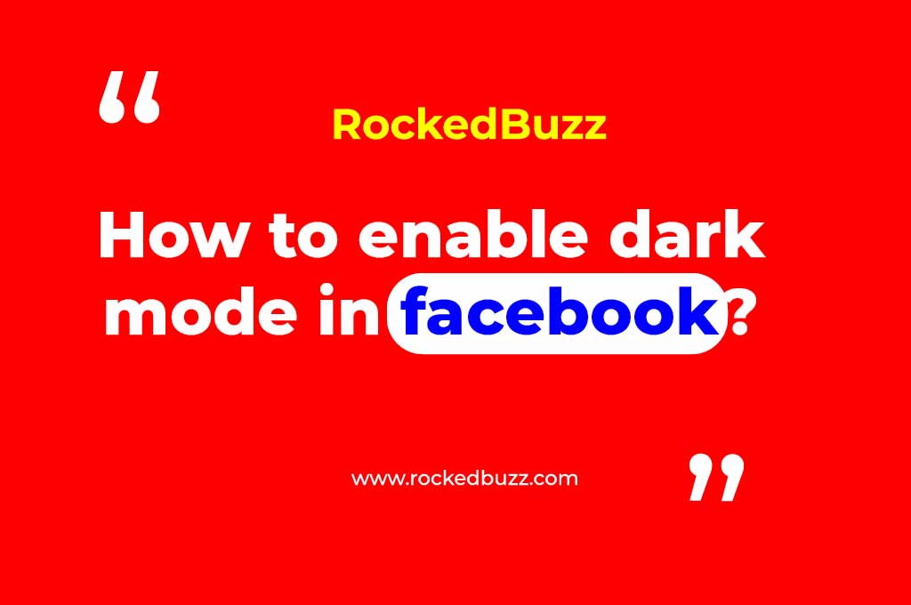Dark mode in facebook