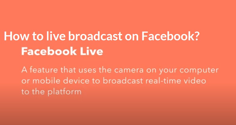 How to live broadcast on Facebook