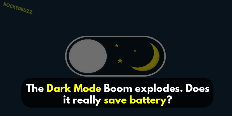 dark mode of apps save battery