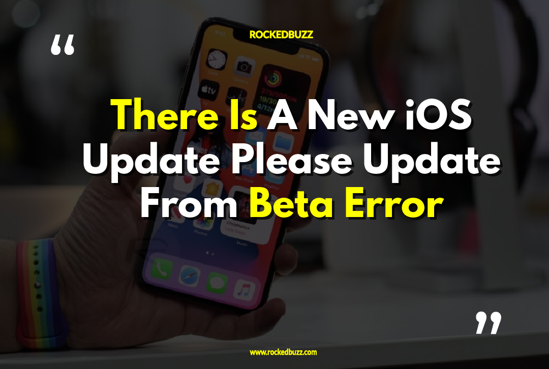 iOS Update Please Update From Beta Error Fix