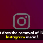 What does the removal of likes on Instagram mean