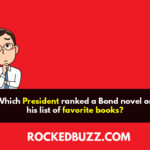 Which President ranked a Bond novel on his list of favorite books?