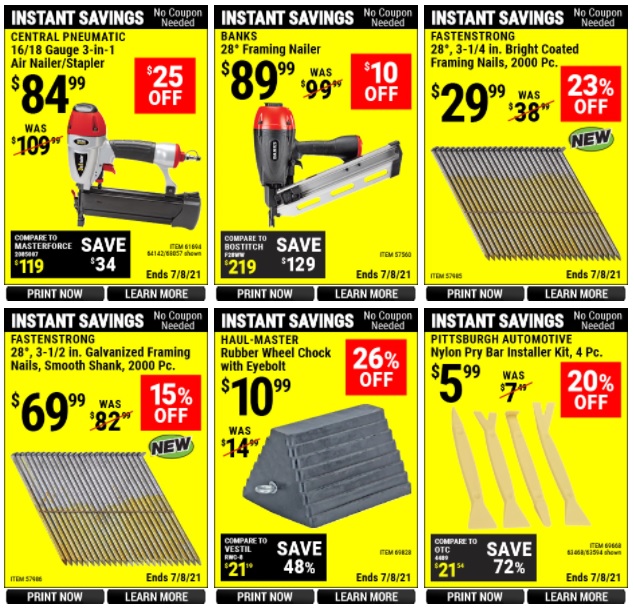Harbor Freight Coupon June 2021