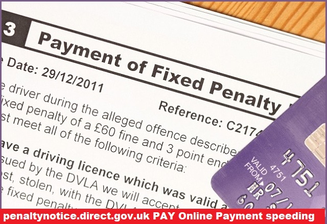 penaltynotice.direct.gov.uk PAY Online Payment