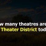 How many theatres are in the Theater District today-100