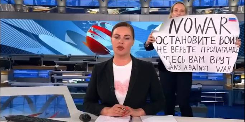 donna russa telegiornale