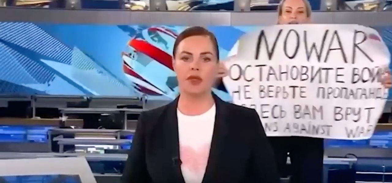giornalista tv russia screen 2022