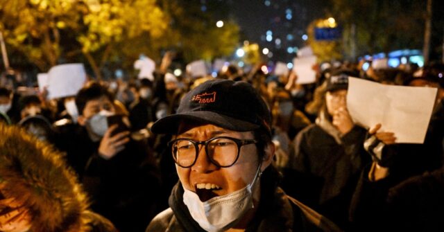 rare protests sprung up china strict covid measures afp