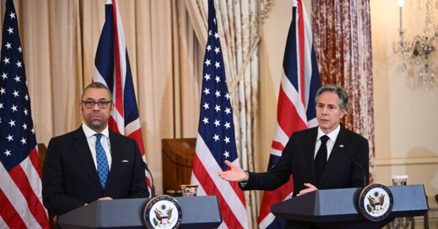 us secretary of antony blinken britain foreign secretary james cleverly hold joint press conference 1