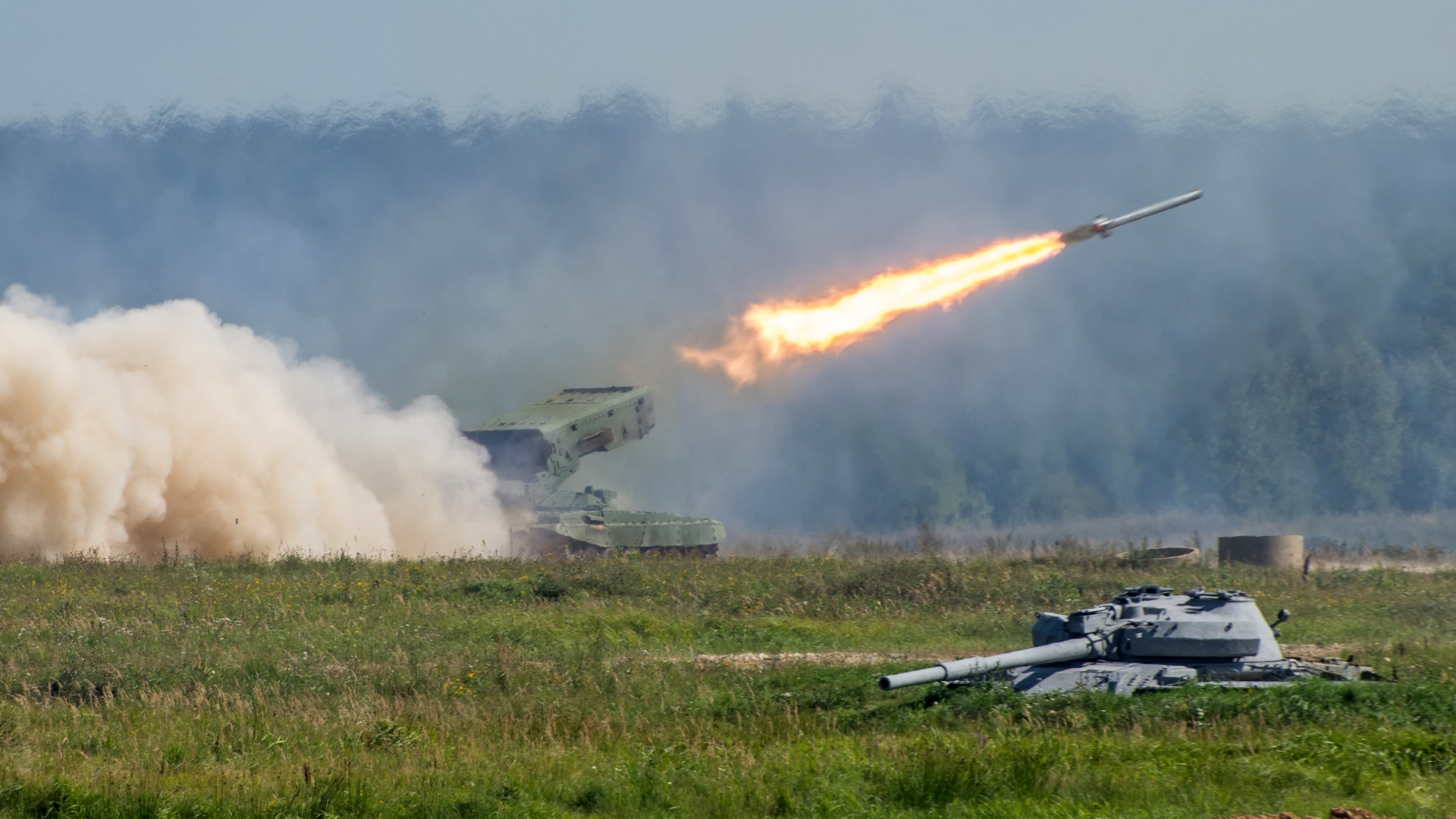 orosz ukran haboru orosz hadero tuzerseg tosz 1 tos 1 raketatuzerseg gyakorlat stock 570496